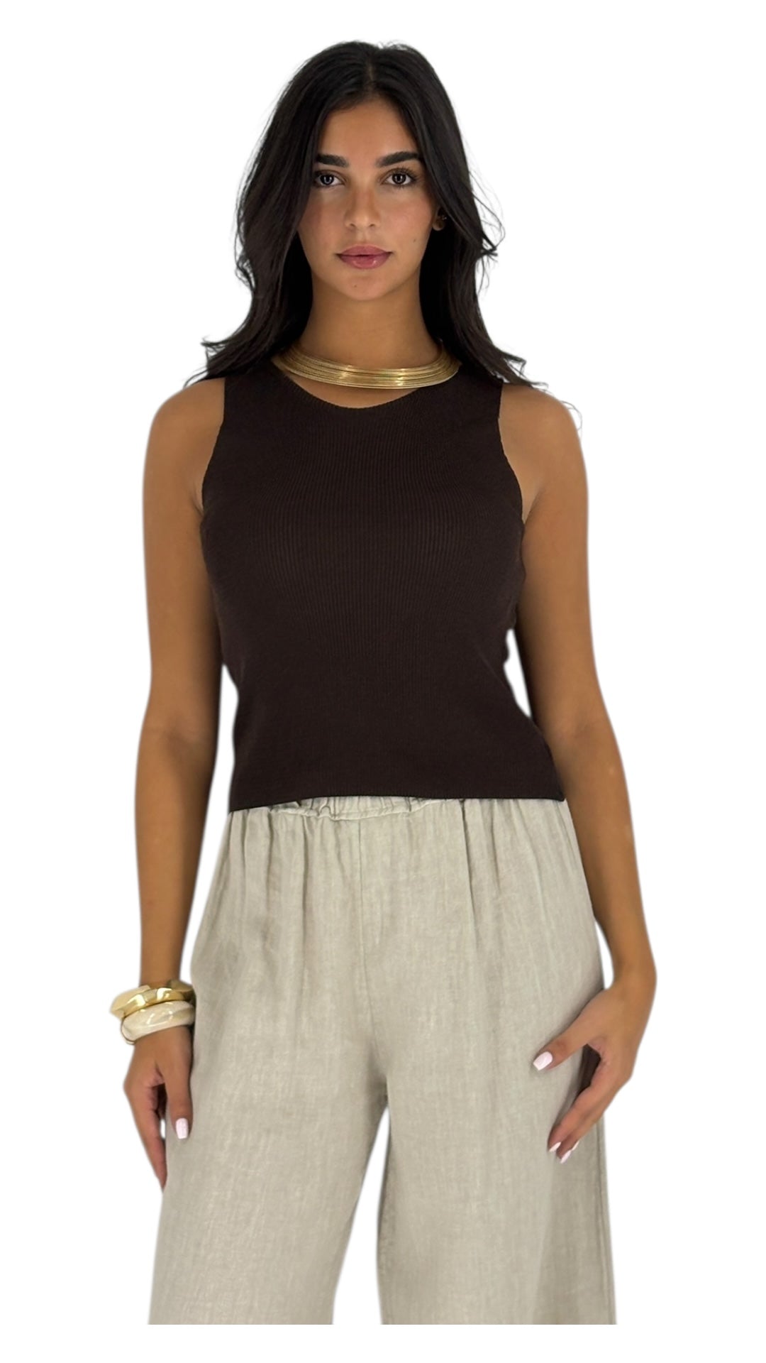 Basilo Brown Top