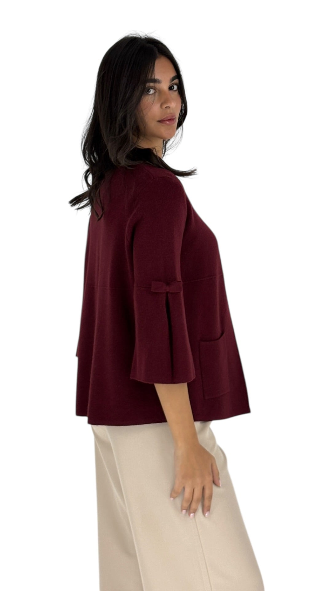 Zowi Maroon Cardigan