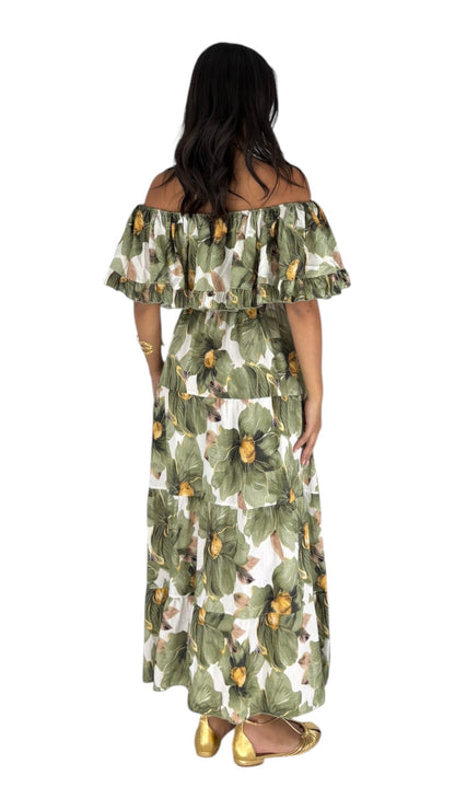 Sabrin Green Dress