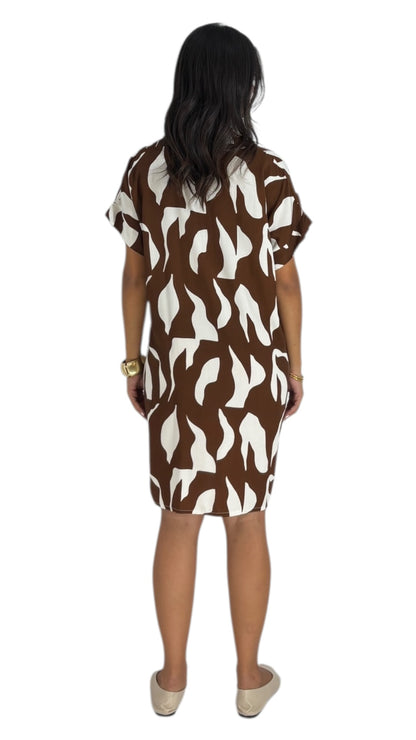 Cece Brown Dress