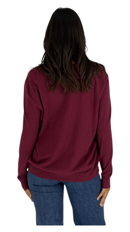Troy Maroon Cardigan