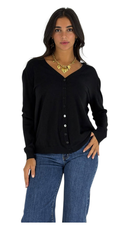 Troy Black Cardigan
