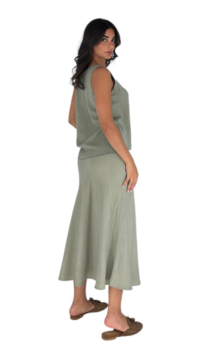 Slade Kaki Skirt