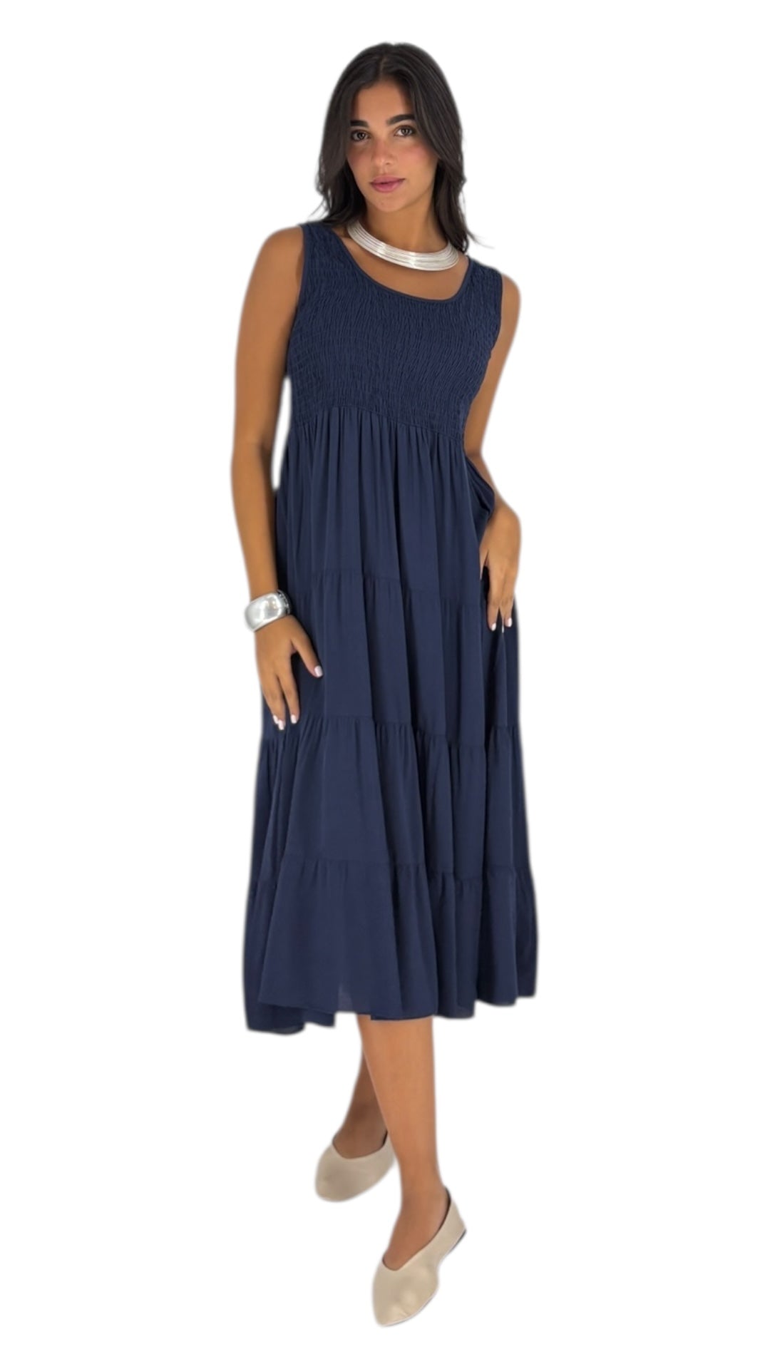 Fadwa Navy Dress