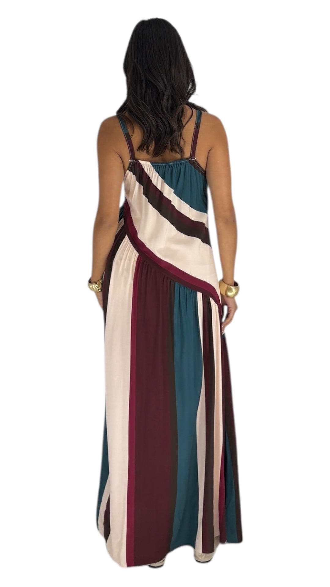 Violet Brown Line Dress