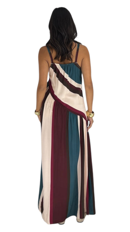 Violet Brown Line Dress