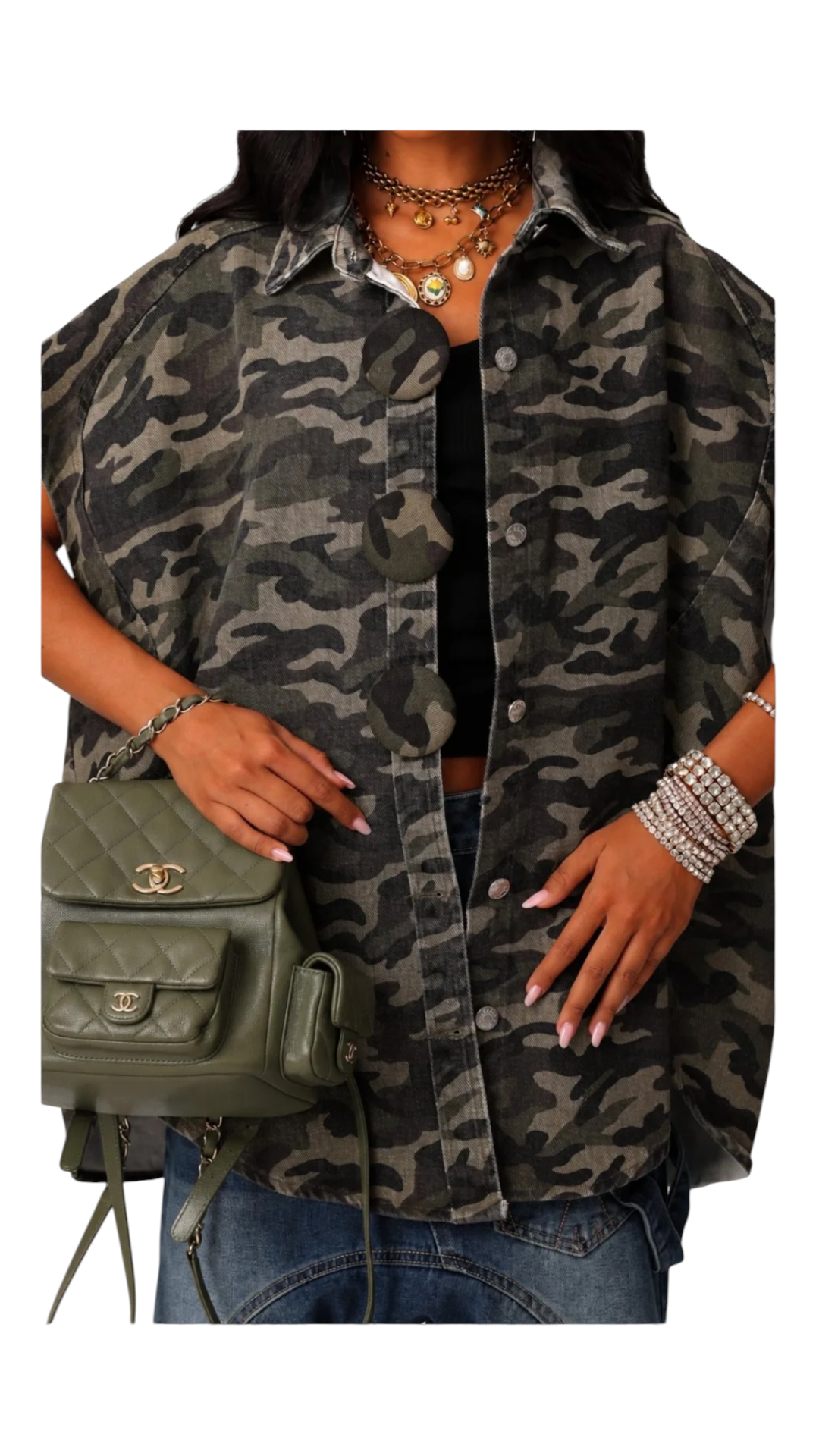 Diab Army Denim Vest