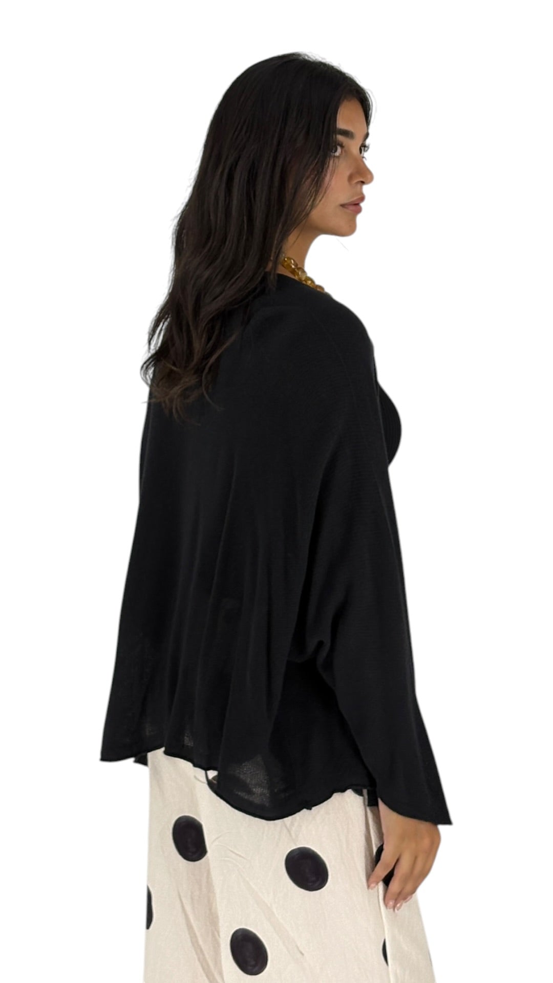 Jihan Black Cardigan