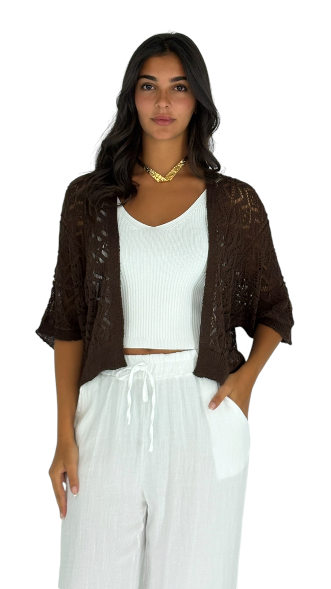 Mais Brown Cardigan