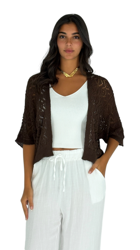 Mais Brown Cardigan