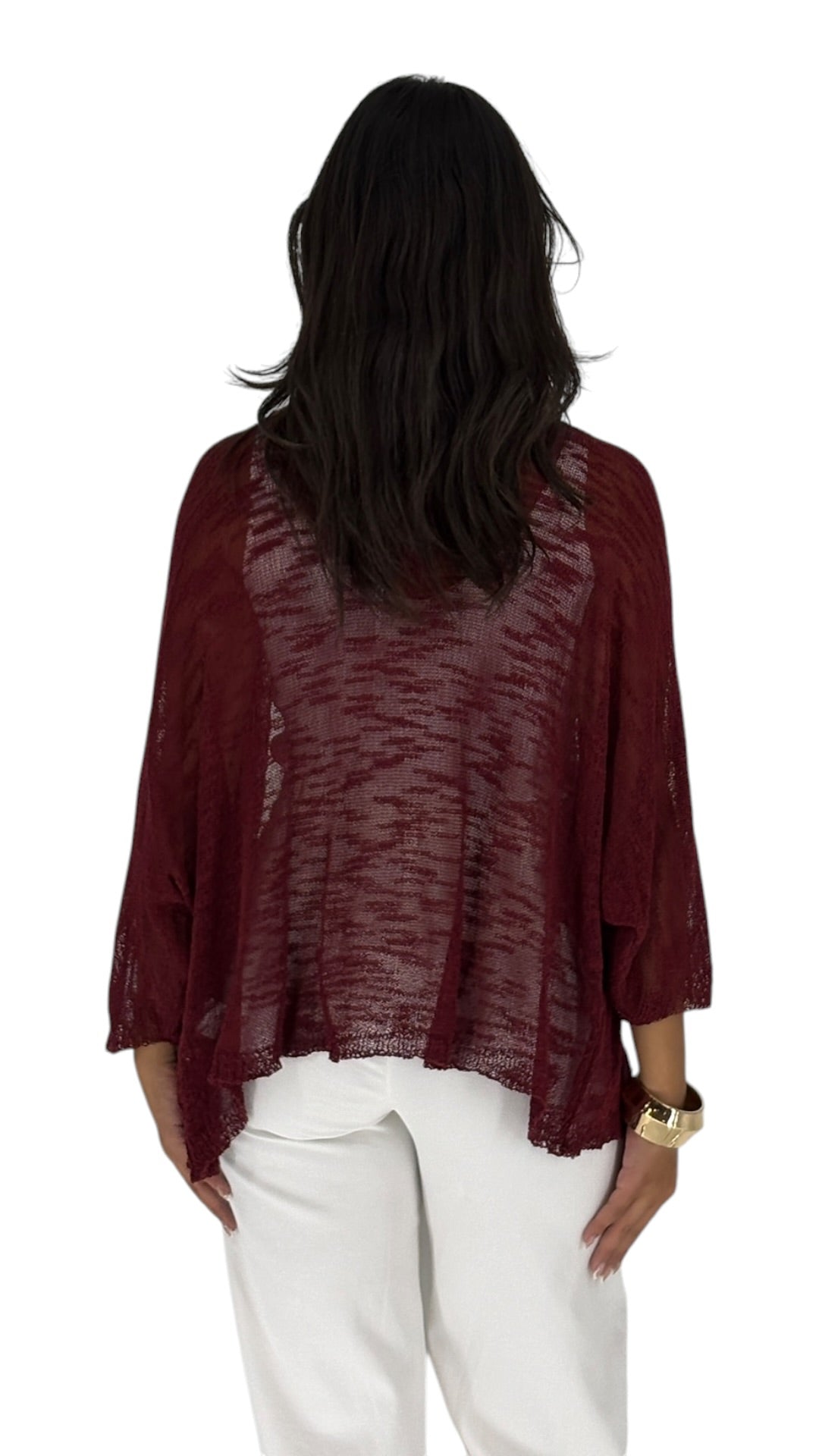 Albina Burgundy Cardigan