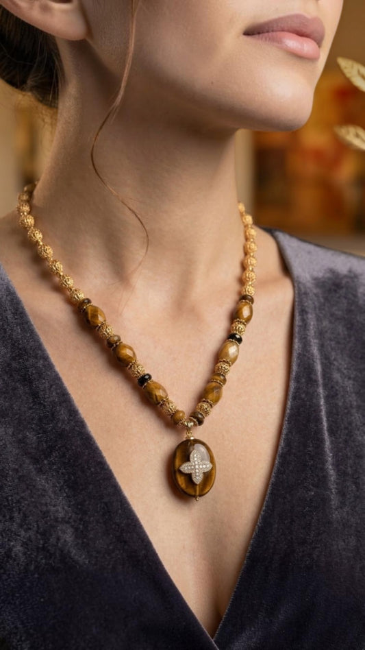 Ethan brown necklace