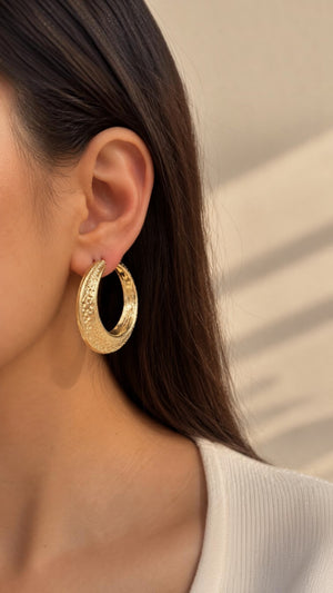 Aria gold earring