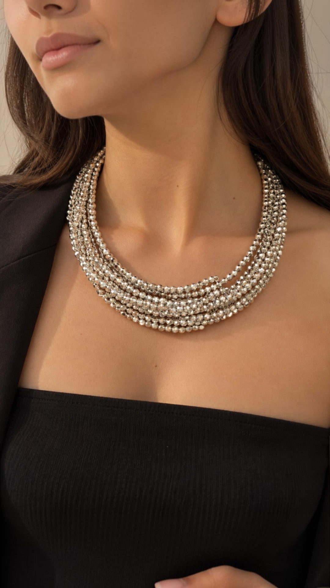 Gia silver necklace