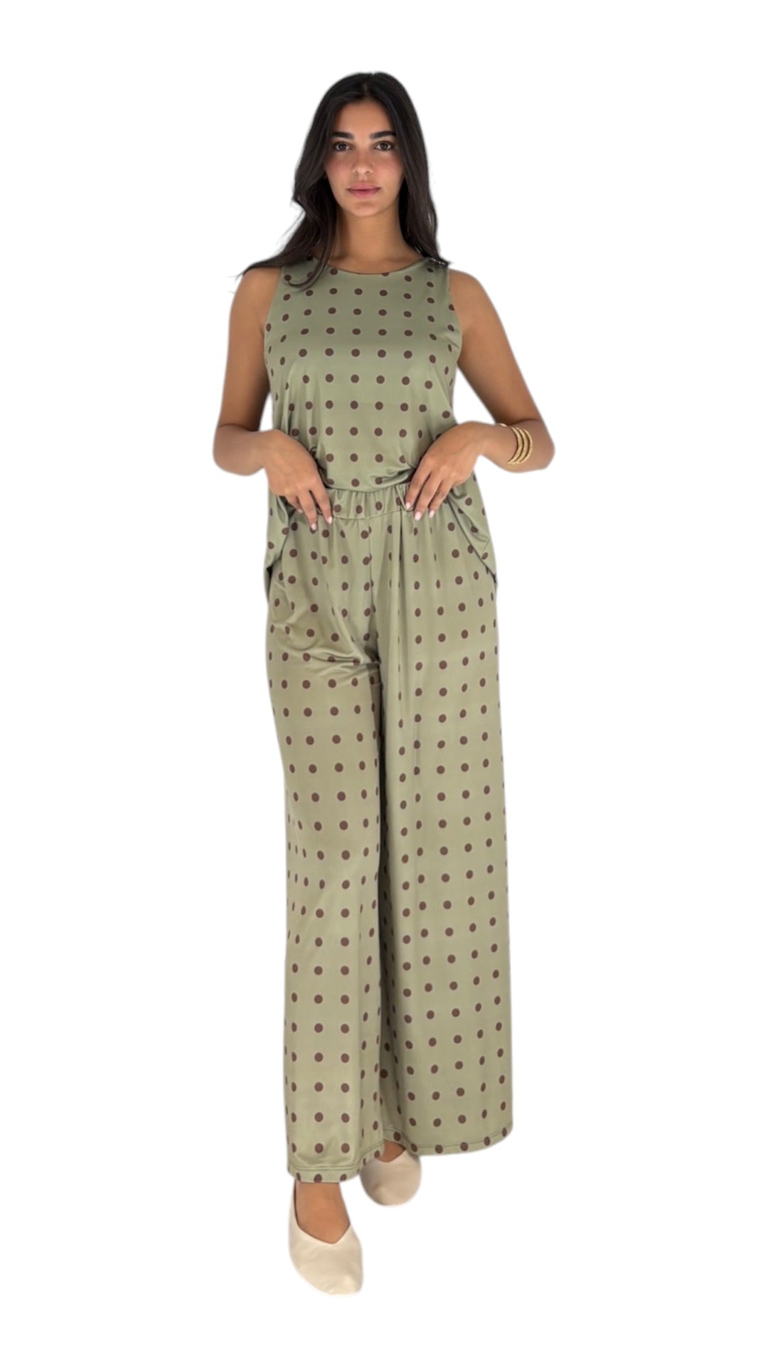 Twyla Kaki/Brown Set