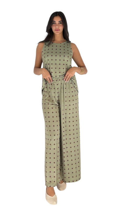 Twyla Kaki/Brown Set