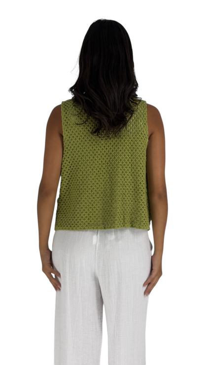 Tani Green Vest