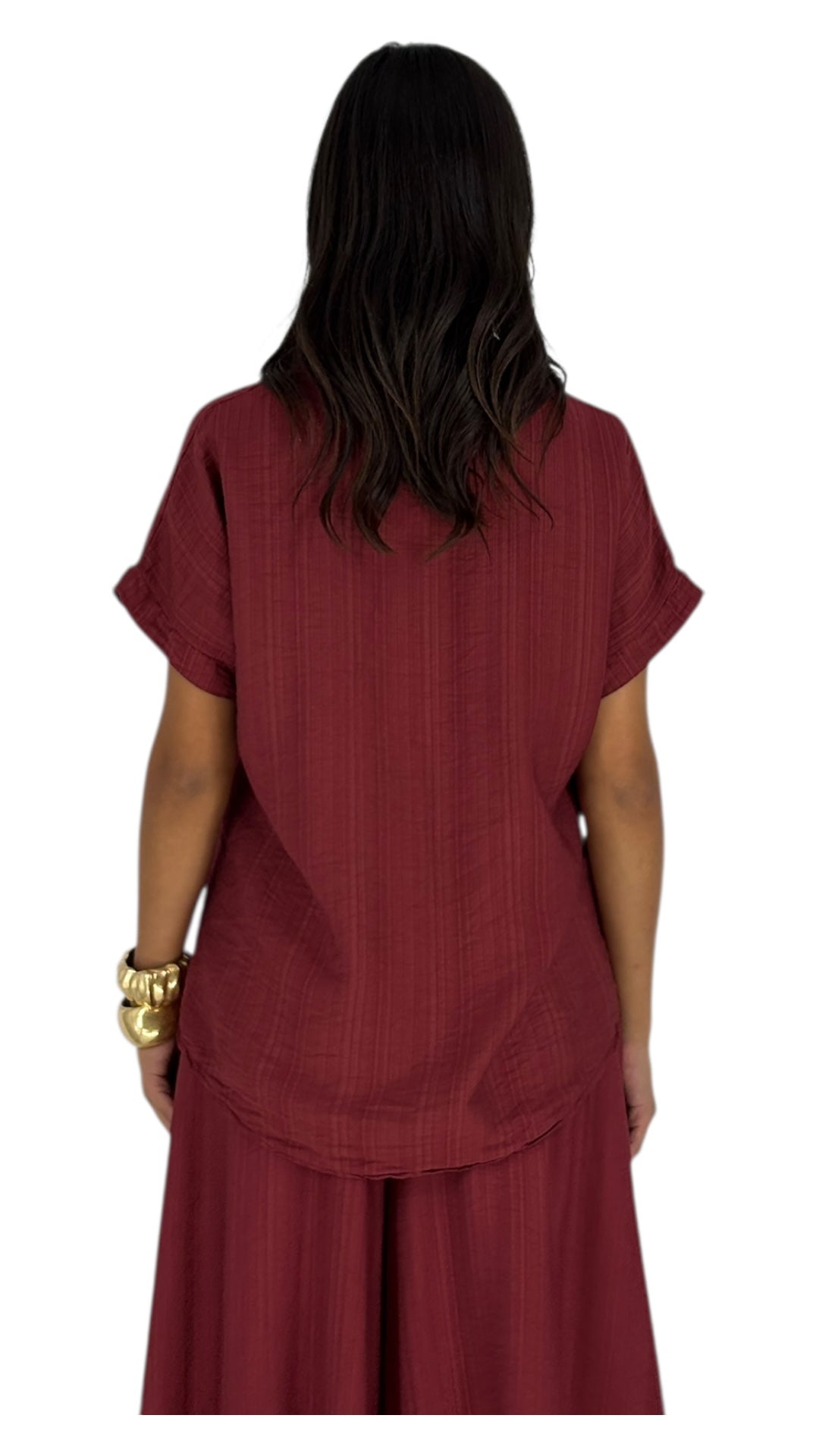 Camilla Maroon Top