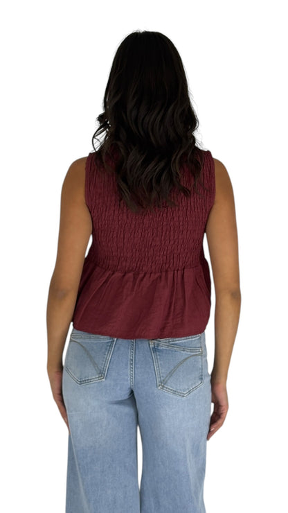 Evera Maroon Top