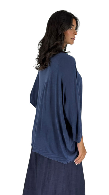 Komal Navy Cardigan
