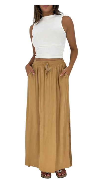 Whisper skirt in camel