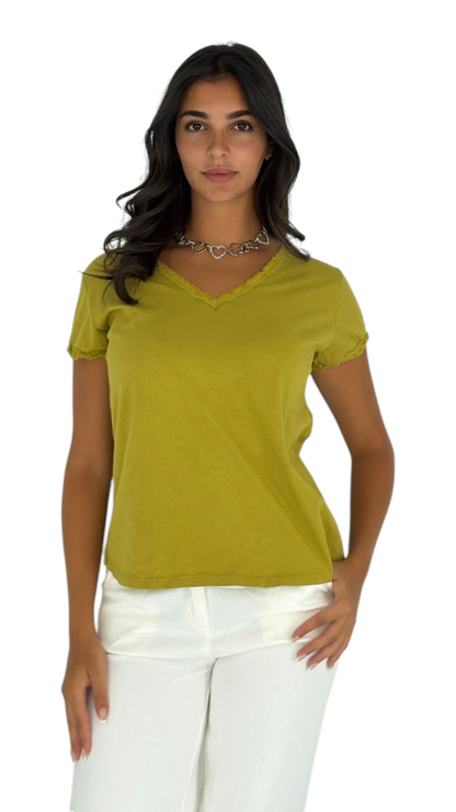 Shadia Chartreuse T-Shirt
