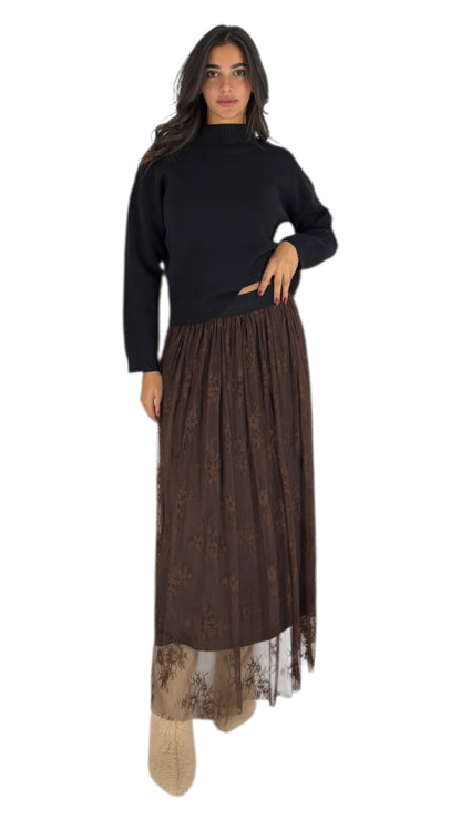 Asma Brown Skirt