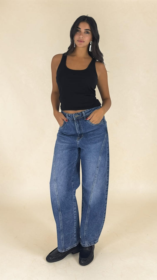 laura Blue Balloon Jeans