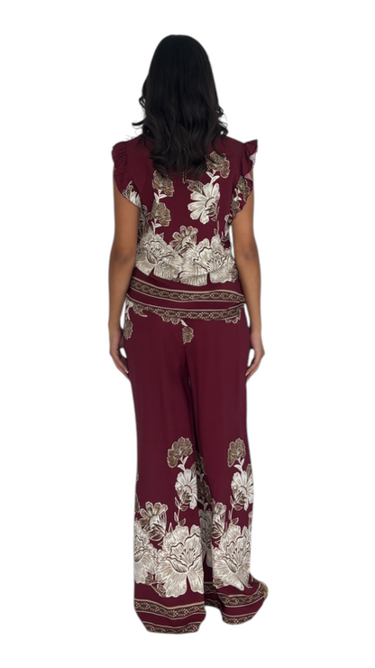Amani Burgandy Pants
