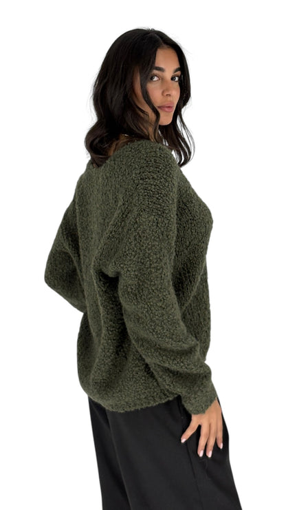 Savana Olive Green Cardigan