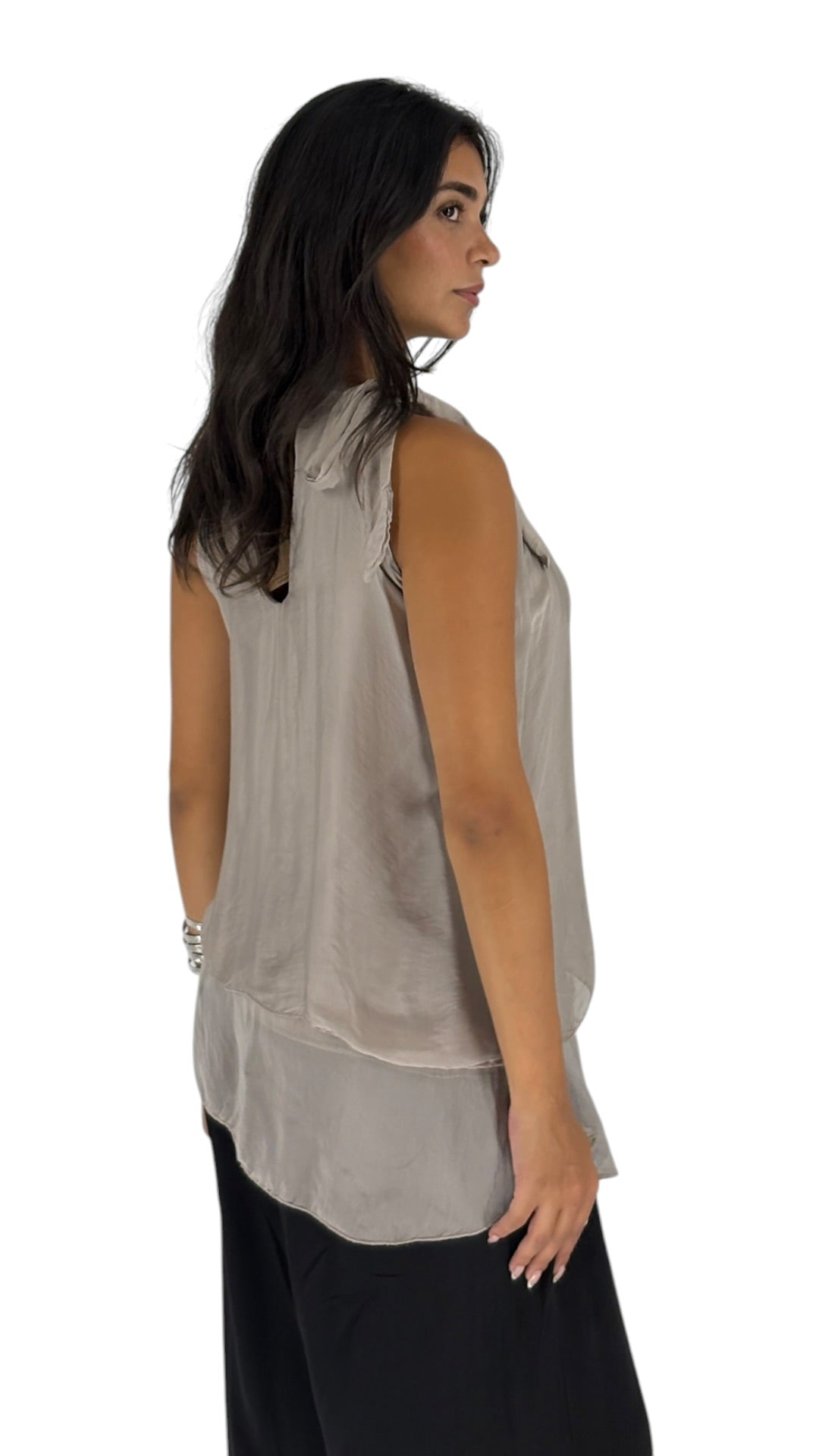 Zarek Taupe Top