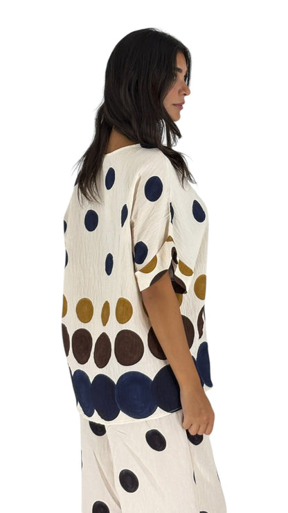 Amina Navy Top