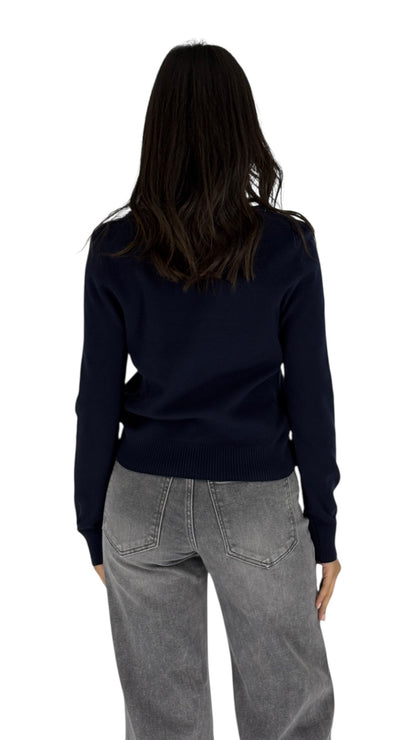 Skyly Navy Sweater