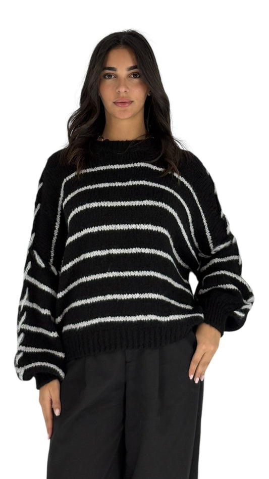 Ghita Black Sweater