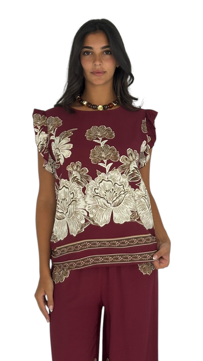 Amani Burgundy Top