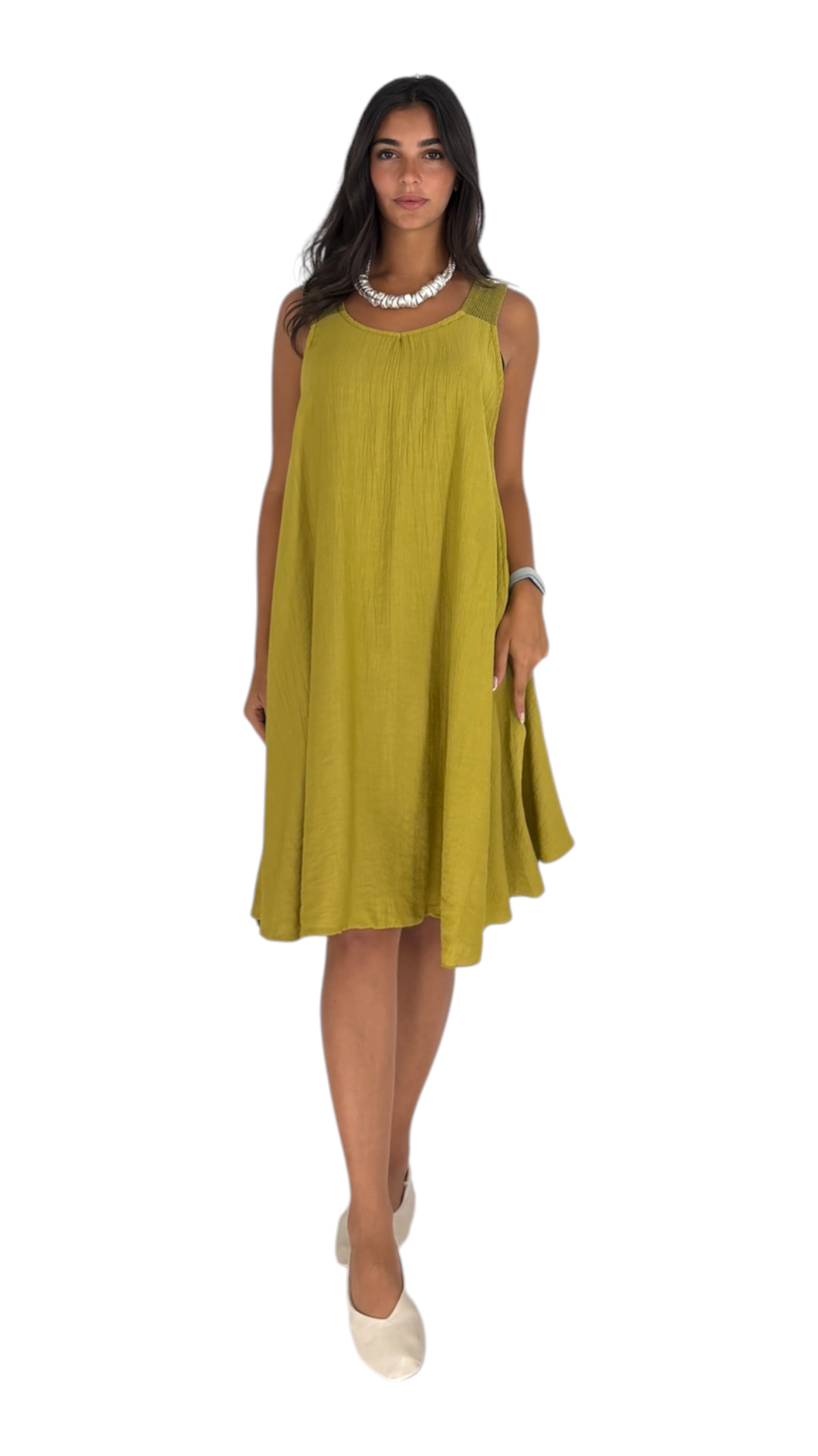 Julia Chartreuse Dress
