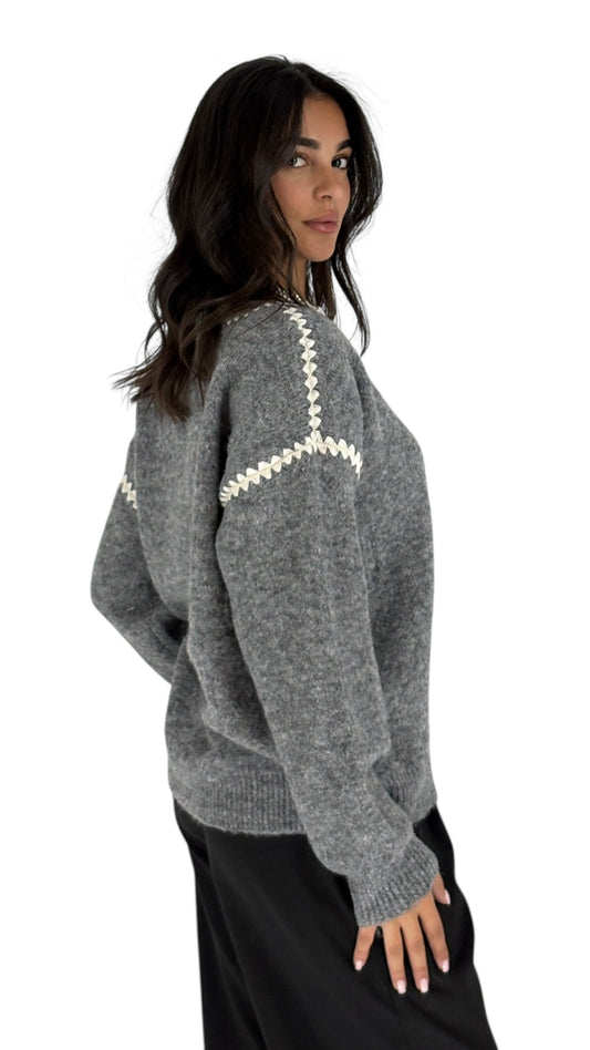 Donia Grey Sweater
