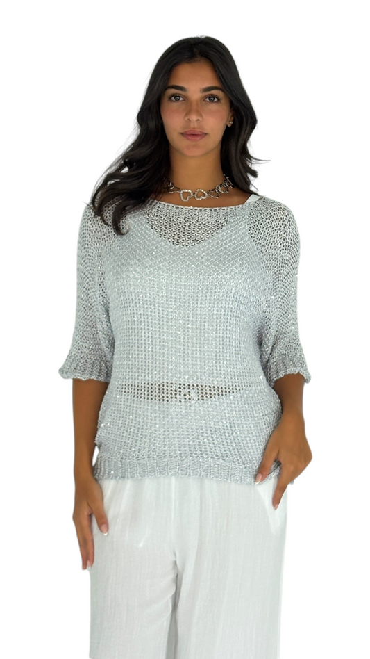 Rahmeh Grey Top