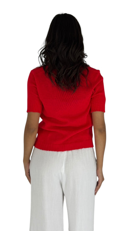 Lacy Red Top