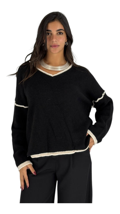 Baida Black Sweater