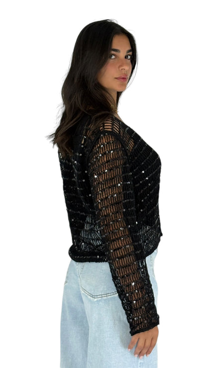 Larin Black Cardigan