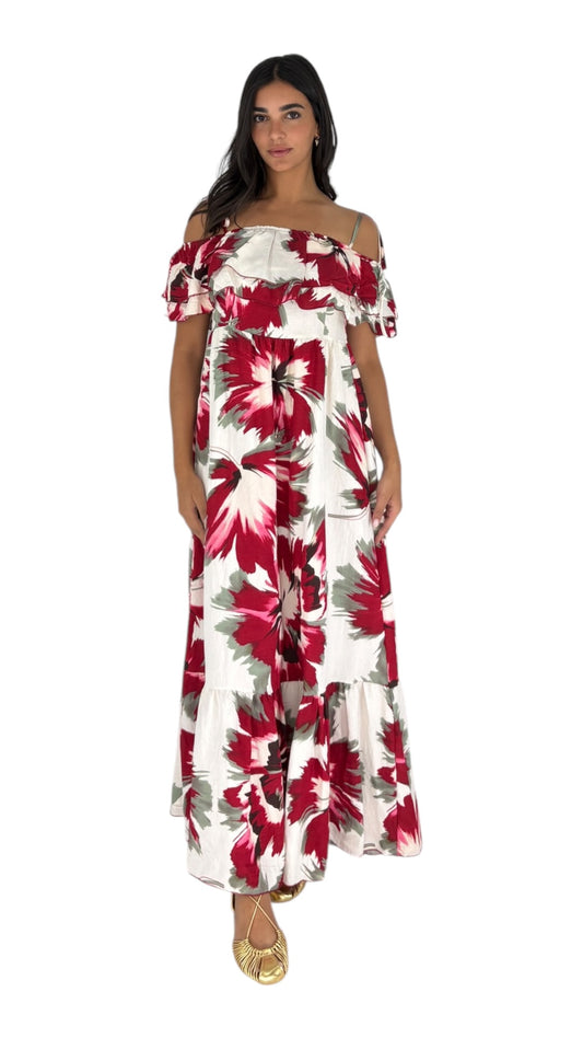 Juno Red/Green Dress