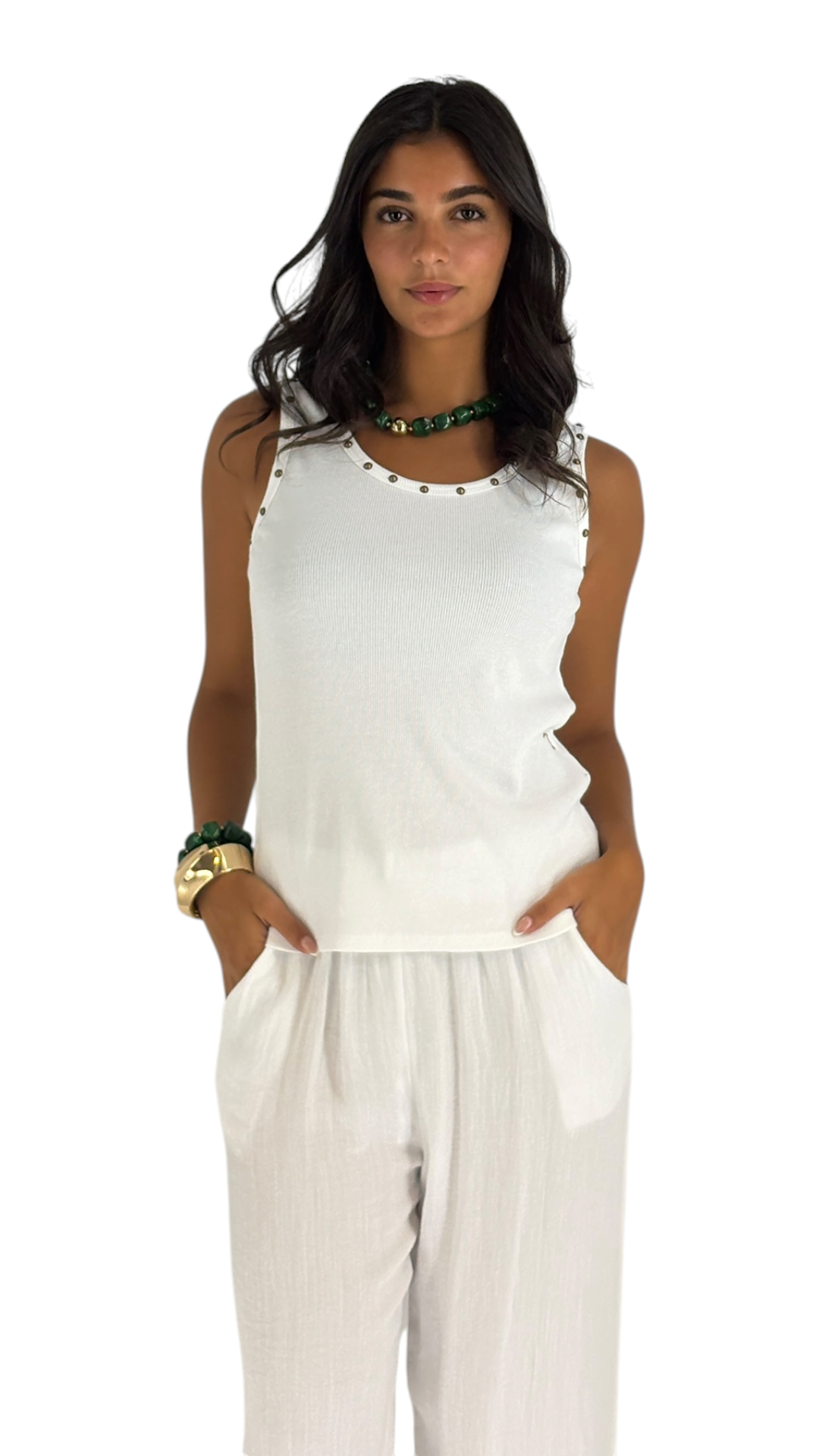Hend White Top