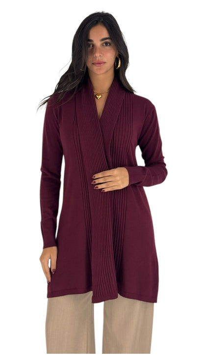 Nebula Burgundy Cardigan