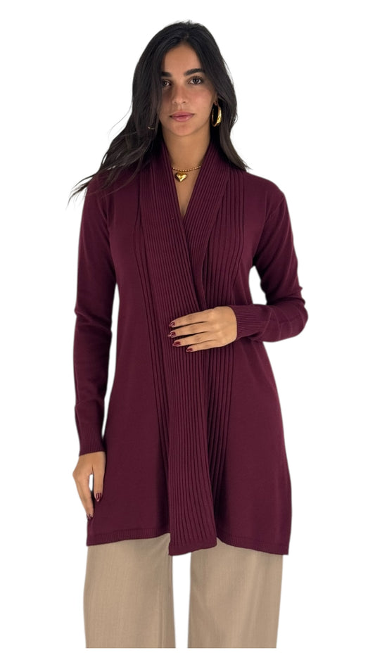 Nebula Burgundy Cardigan
