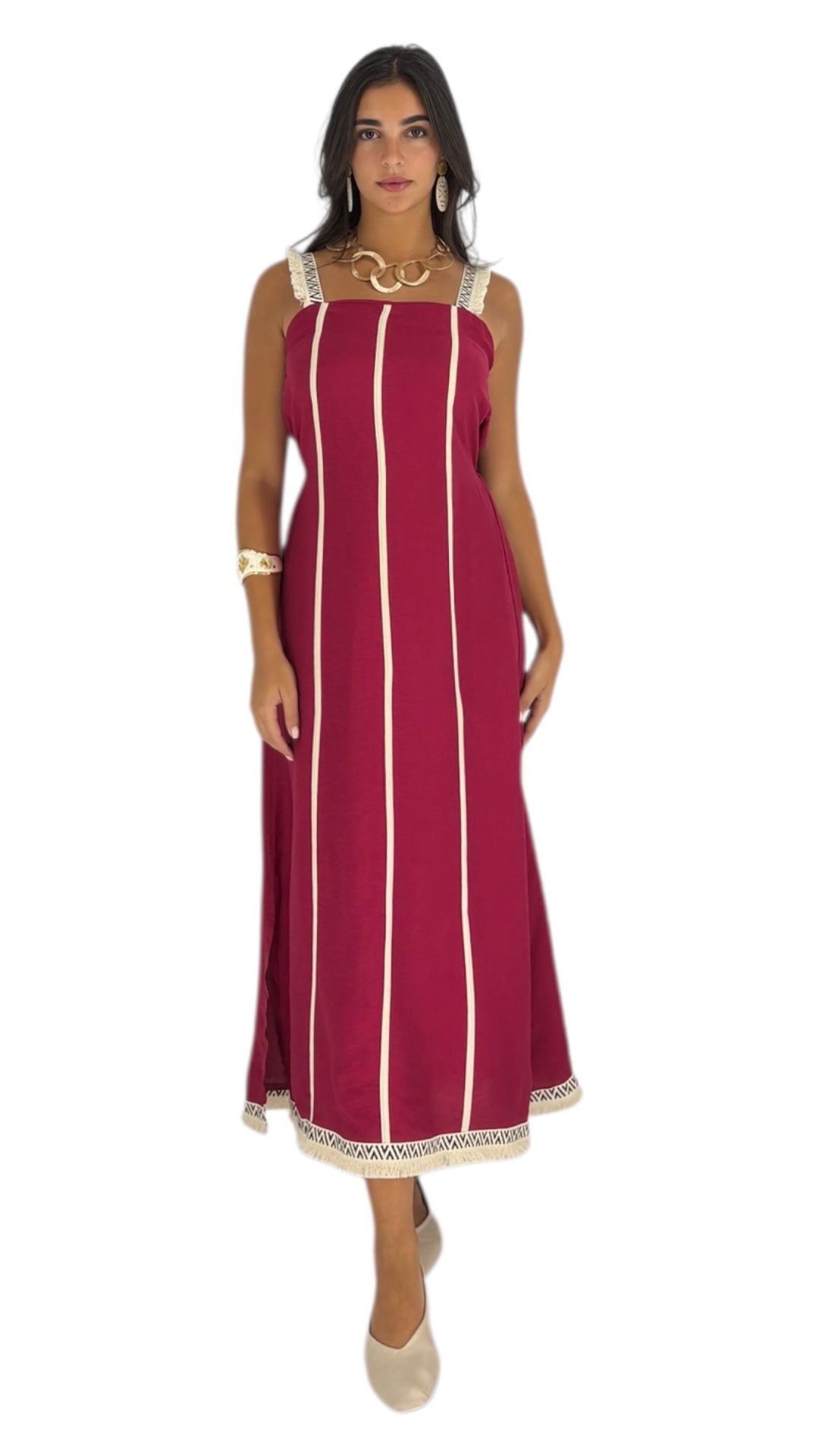 Lily Maroon Dress