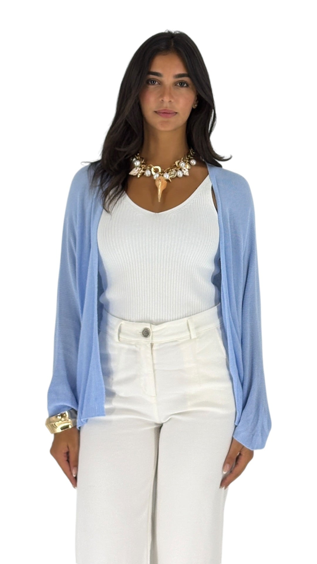 Jihan Blue Cardigan