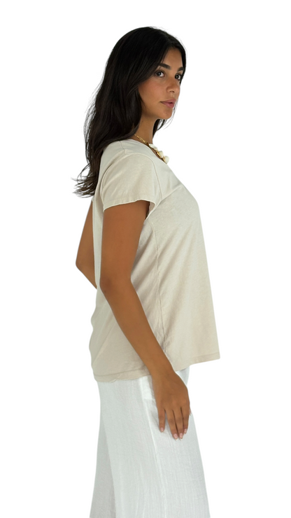 Rania Beige T-Shirt