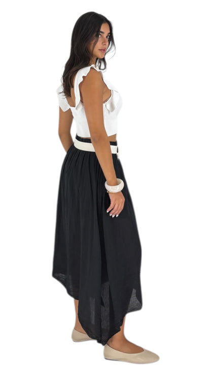 Manar Black Skirt