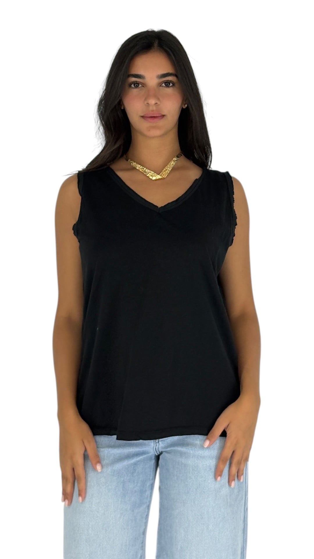 Maribel Black Top